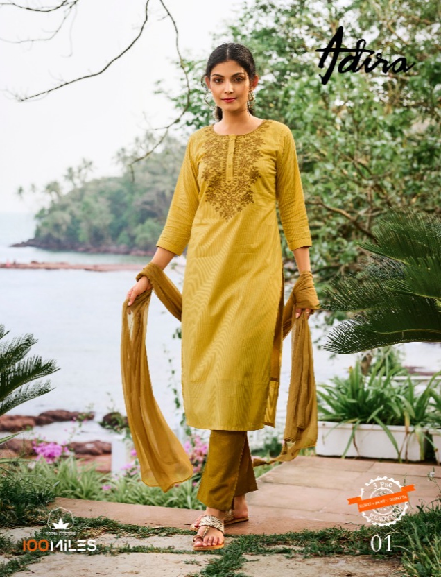 100Miles Adira Kurta Pant Dupatta Set Wholesale Catalog. Purchase Full Catalog Of Kurta Pant Dupatta Set In Wholesale Price Online