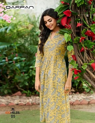 100Miles Darpan Kurtis wholesale catalog, Buy Full catalog Of 100Miles Darpan Kurtis At wholesale Price