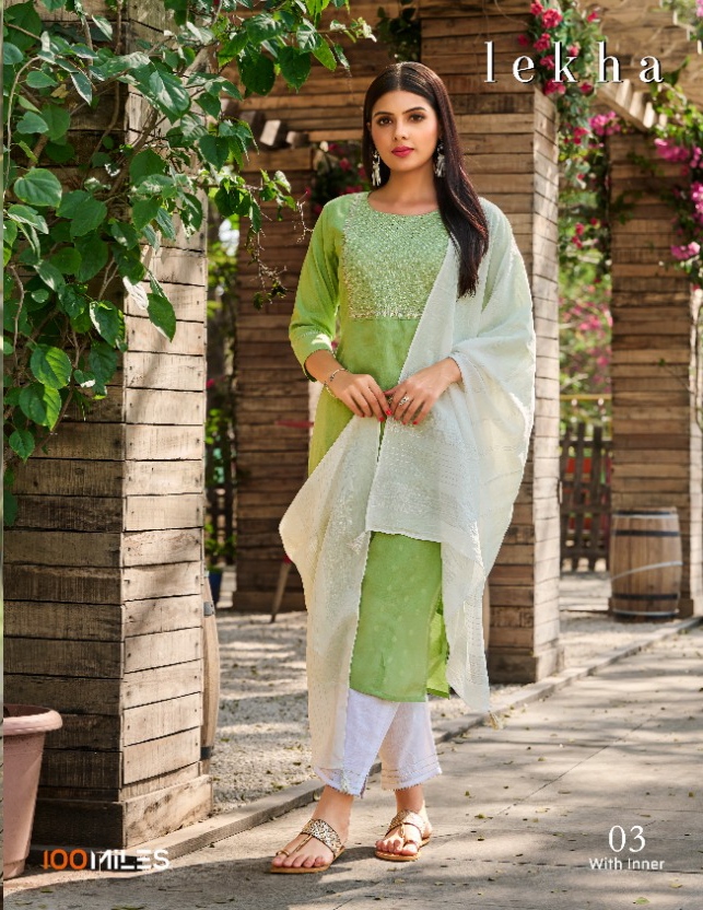 100Miles Lekha Ladies Readymade Dress Wholesale Catalog. Purchase Full Catalog of Ladies Readymade Dress In Wholesale Price Online