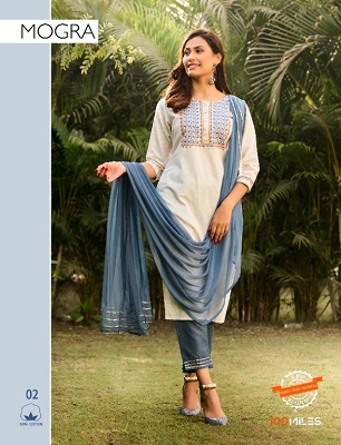 100Miles Mogra Readymade Dress Wholesale Collection, Buy Full Catalog of 100Miles Mogra Readymade Dress At Wholesale Price