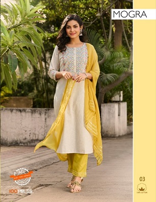 100Miles Mogra Readymade Dress Wholesale Collection, Buy Full Catalog of 100Miles Mogra Readymade Dress At Wholesale Price