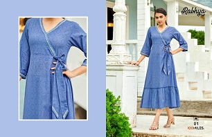 100Miles Rabhya Long Dress Wholesale Collection, Buy Full Catalog of 100Miles Rabhya Long Dress At Wholesale Price
