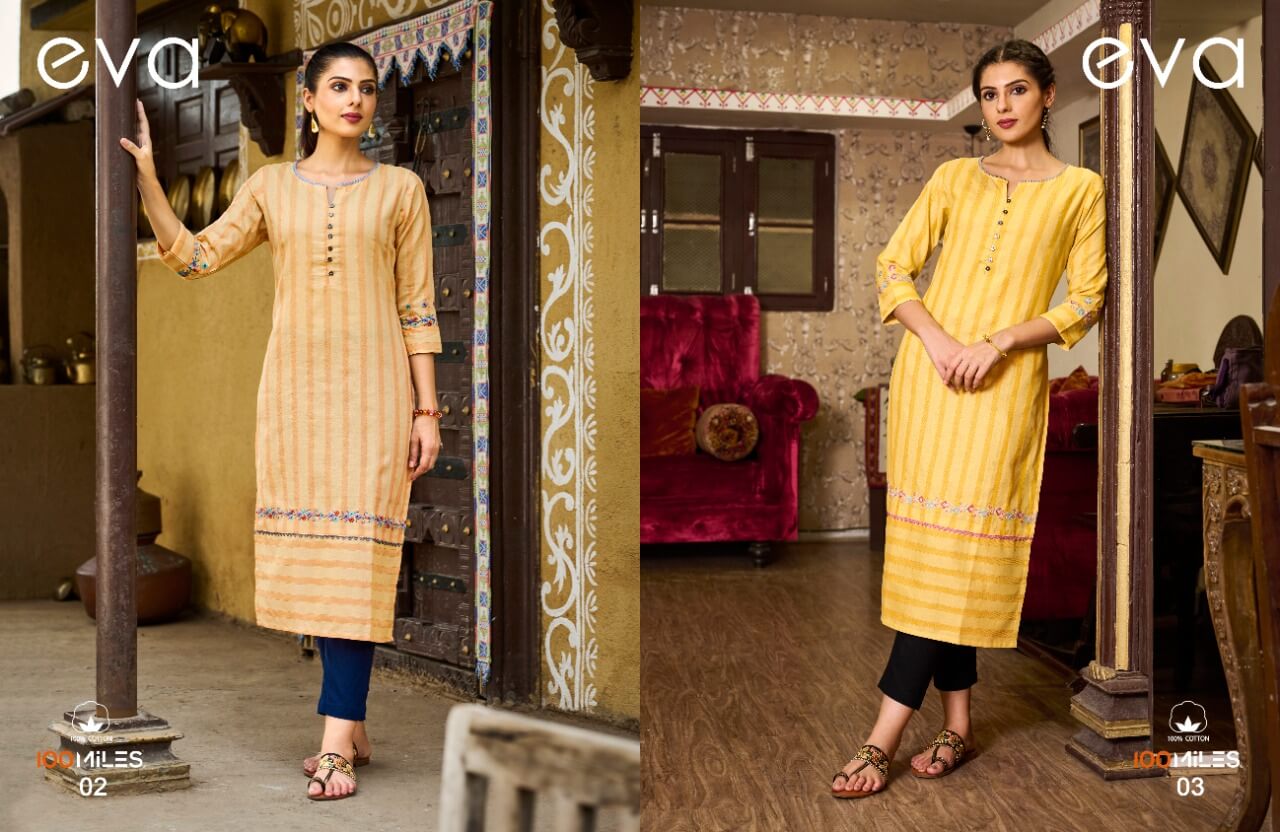 100Miles Eva Cotton Kurtis Catalog in Wholesale Price, Buy 100Miles Eva Cotton Kurtis Full Catalog in Wholesale Price Online From Vadodara, Gujarat