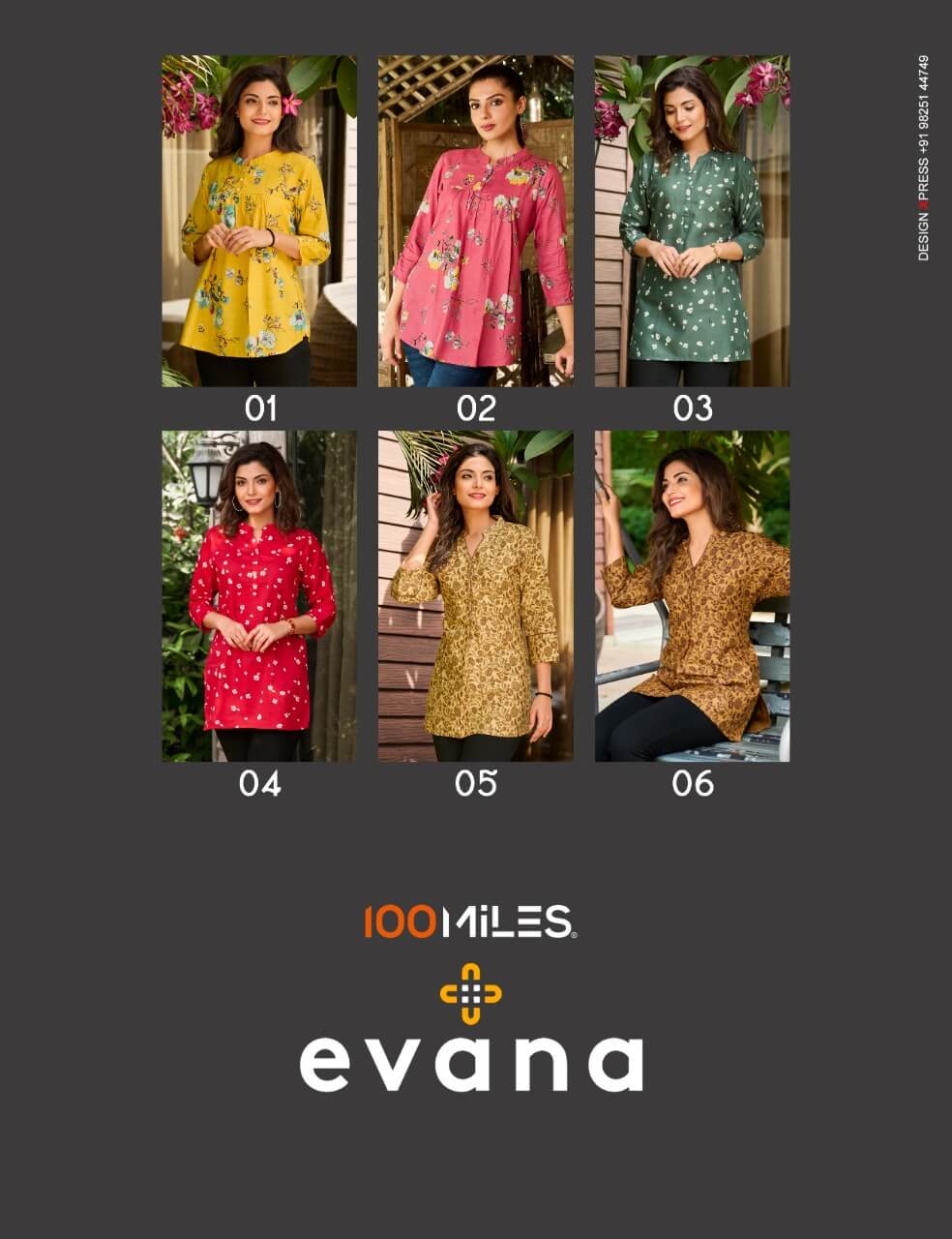 100Miles Evena Cotton Satin Tops Catalog, Buy 100Miles Evena Cotton Satin Tops Full Catalog at Wholesale Price Online