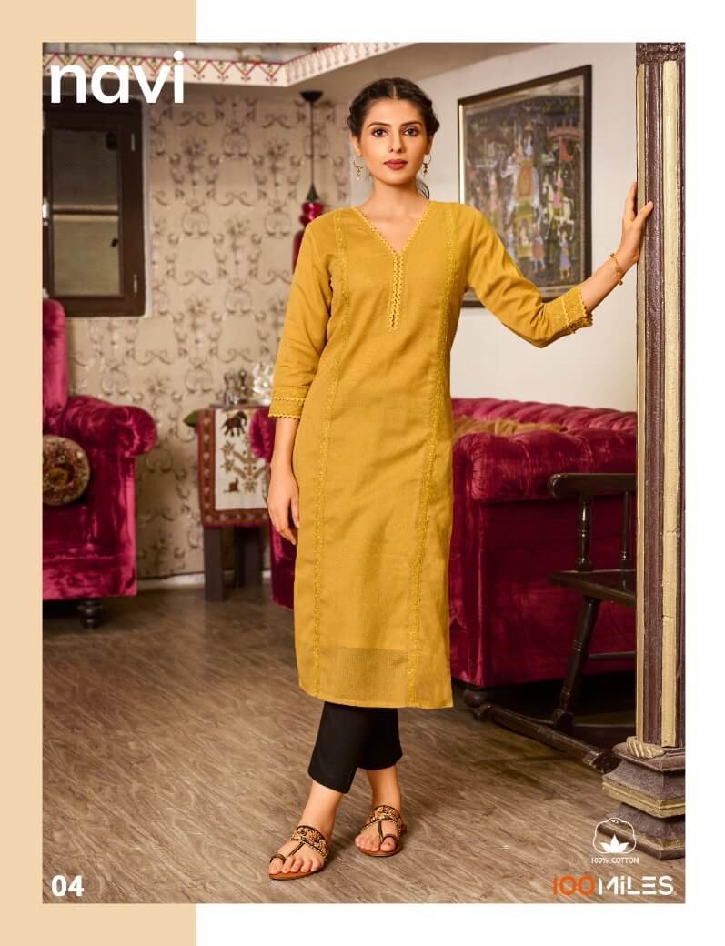 100Miles Navi Cotton Kurtis Catalog in Wholesale Price, Buy 100Miles Navi Cotton Kurtis Full Catalog in Wholesale Price Online From Aarvee Creation