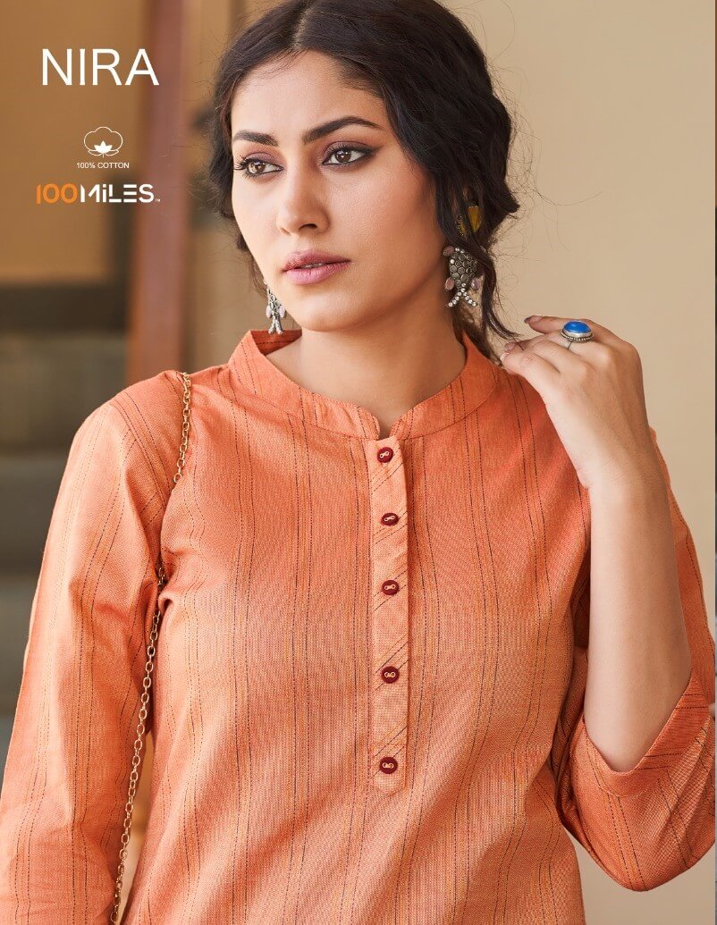 100Miles Nira Pure Cotton Kurtis Catalog at Wholesale Rate, Buy 100Miles Nira Pure Cotton Kurtis Full Catalog at Wholesale Rate Online From Aarvee Creation