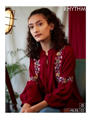 100 Miles Rhythm Short Tops Wholesale Catalogue, Purchase 100Miles Rayon Embroidery Work Western Top In Wholesale Price Online