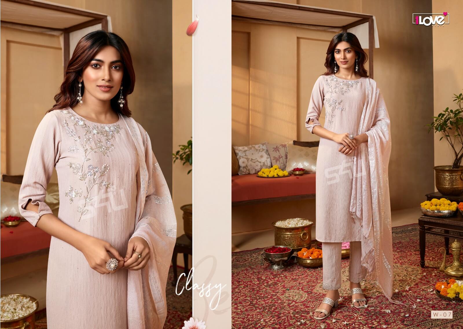 1Love Womaniya Kurti Pant Dupatta Catalog in Wholesale, Buy 1Love Womaniya Kurti Pant Dupatta Catalog in Wholesale Price Online From Aarvee Creation, Vadodara