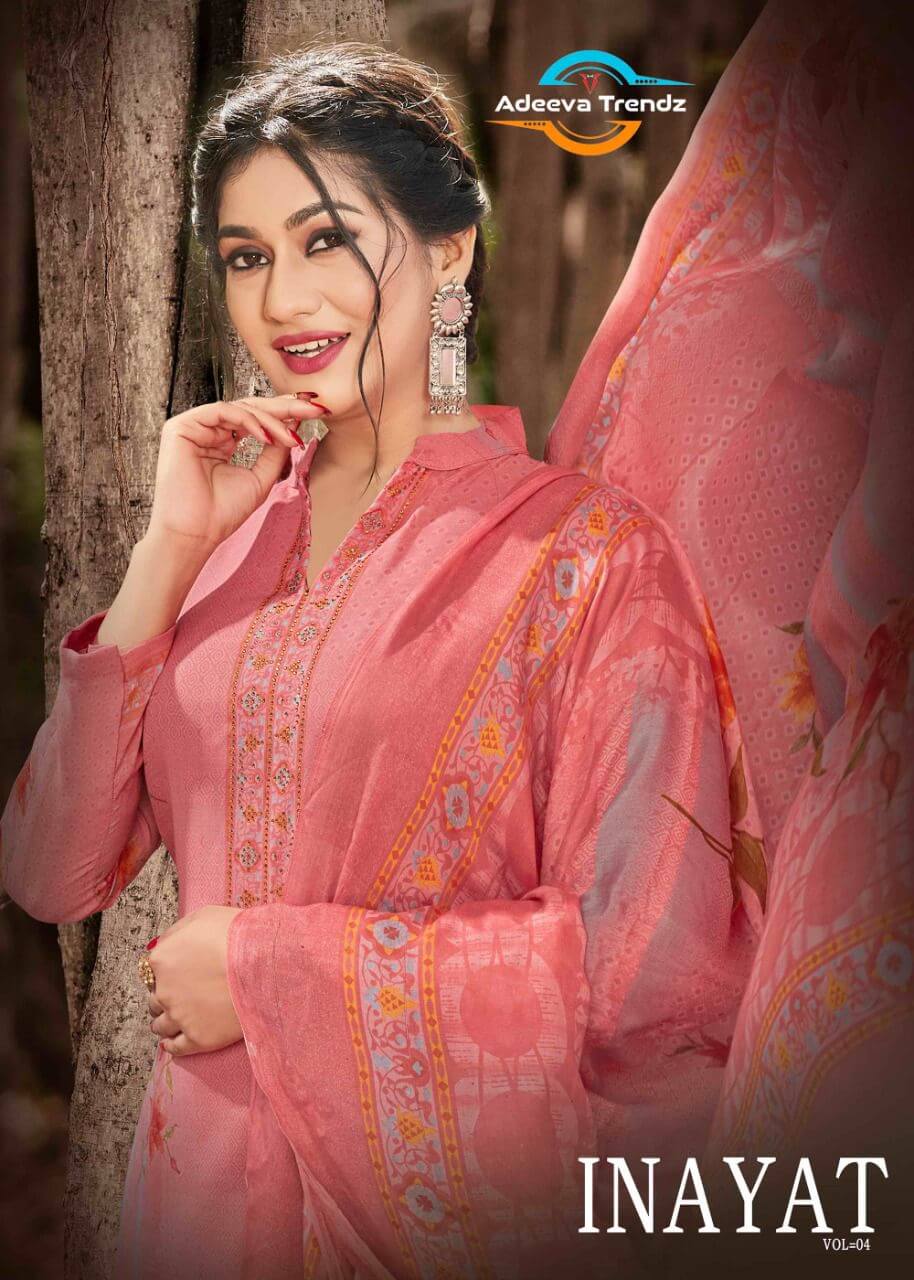 Adeeva Inayat Vol 4 Cotton Dress Material Catalog In Wholesale Price. Purchase Full Catalog of Adeeva Inayat Vol 4 In Wholesale Price Online