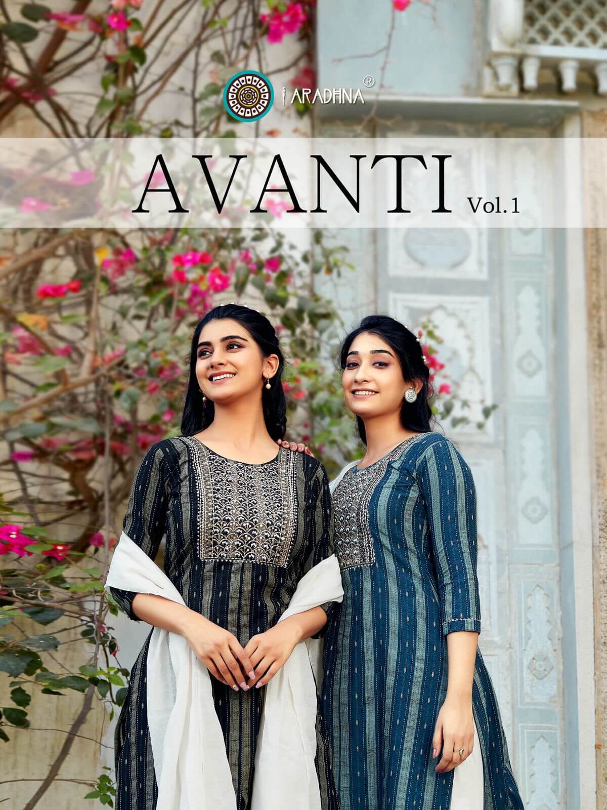 Aradhna Avanti Vol 1 Kurti Pant Dupatta Set Wholesale Catalog. Purchase Full Catalog of Kurti Pant Dupatta Set In Wholesale Price Online