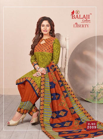 Balaji Cotton Presents Cotton Printed Dress Material Catalog Liberty Vol 2 With Top 2mts Bottom 2mts Dupatta 2mts