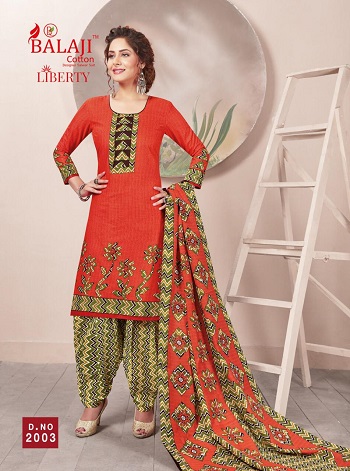 Balaji Cotton Presents Cotton Printed Dress Material Catalog Liberty Vol 2 With Top 2mts Bottom 2mts Dupatta 2mts