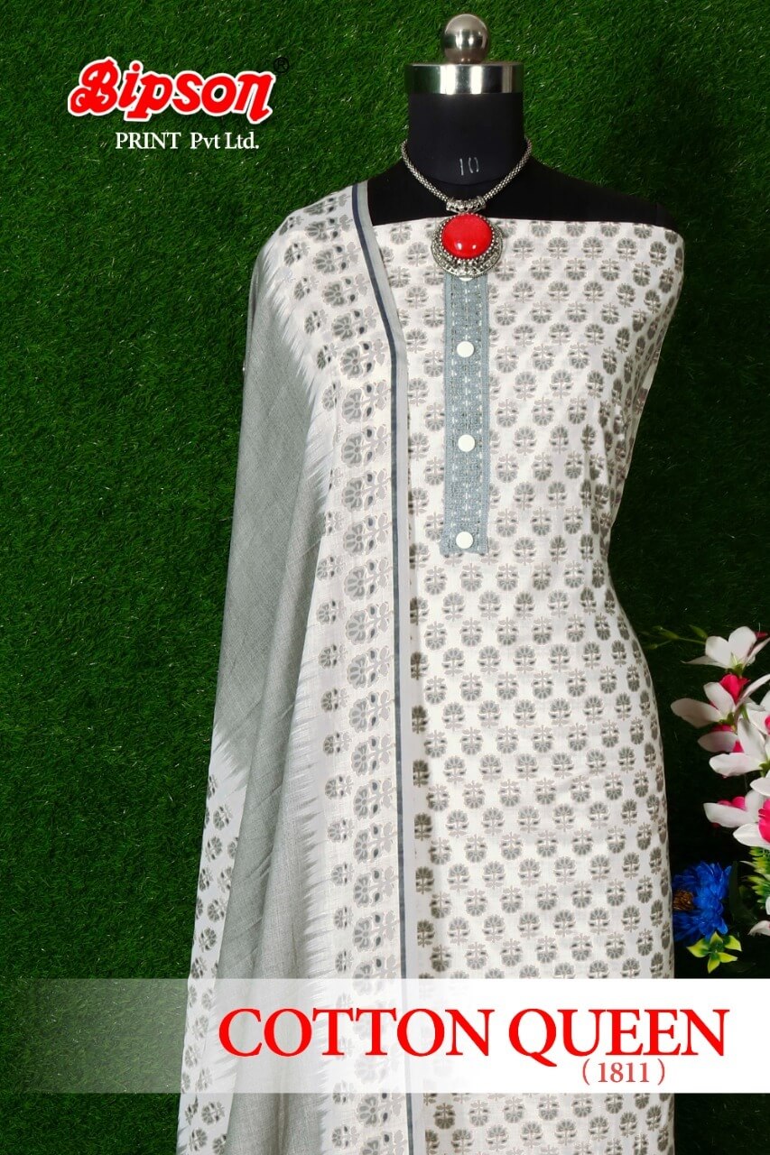 Bipson Cotton Queen Dress Material Catalog In Wholesale Price