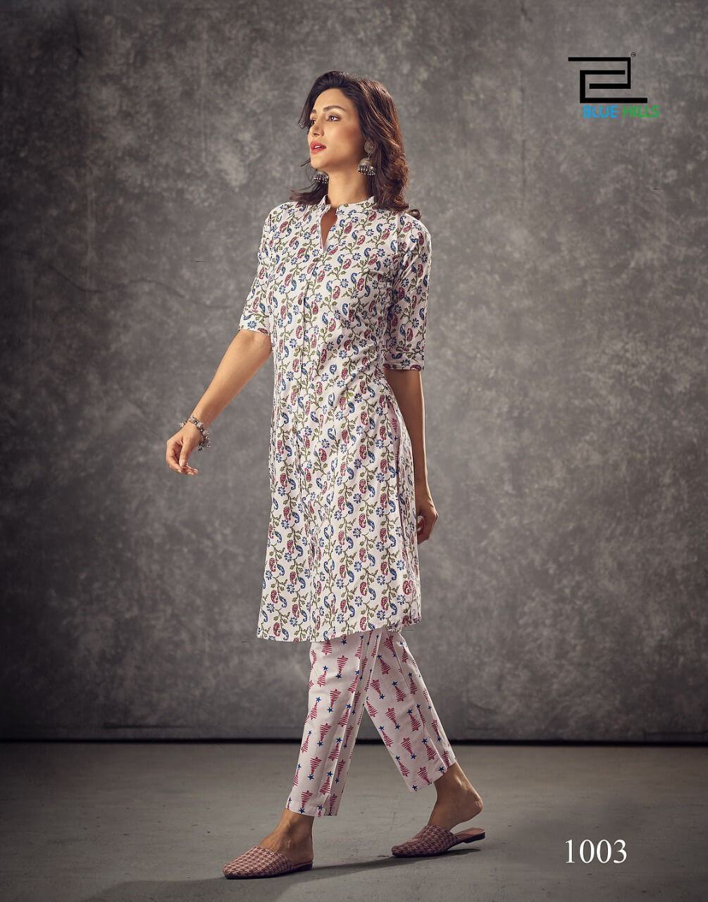 Blue Hills Smoodh Formal Wear Kurtis Wholesale Catalog. Purchase Full Catalog of Formal Wear Kurtis In Wholesale Price Online