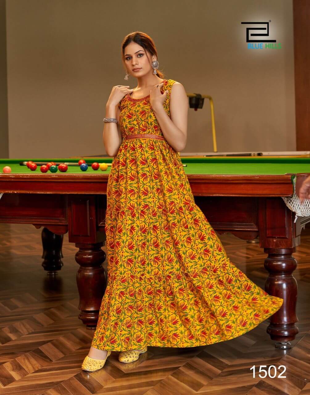 Blue Hills Sunshine Vol 15 Rayon Printed Gown Wholesale Catalog, Buy Full Catalog of Blue Hills Sunshine Vol 15 Rayon Printed Gown At Wholesale Price