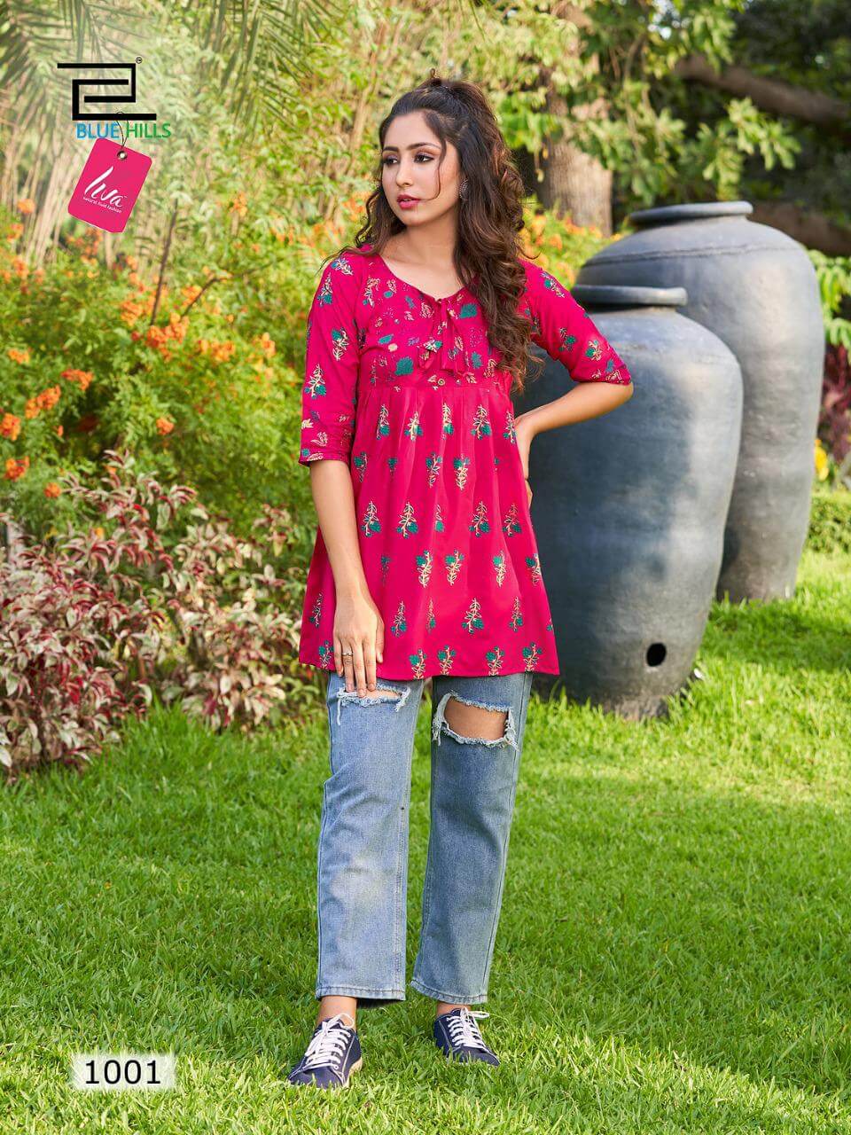 Blue Hills Titanic Rayon Tops Wholesale Catalog. Buy Full Catalog of Rayon Tops In Wholesale Price Online