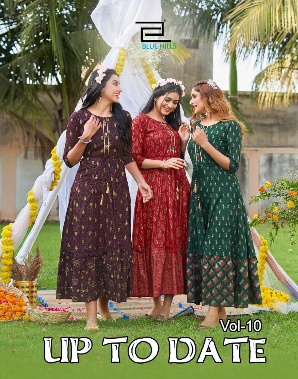 Blue Hills Up To Date Vol 10 Designer Gown Wholesale Catalog. Purchase Full Catalog of Designer Gown In Wholesale Price Online