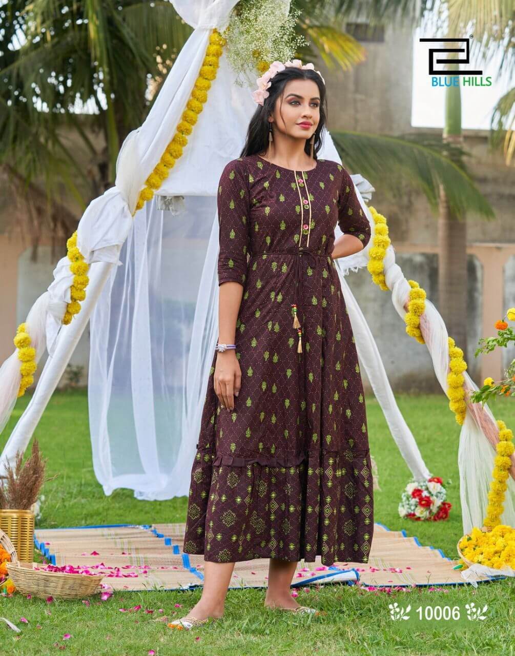 Blue Hills Up To Date Vol 10 Designer Gown Wholesale Catalog. Purchase Full Catalog of Designer Gown In Wholesale Price Online