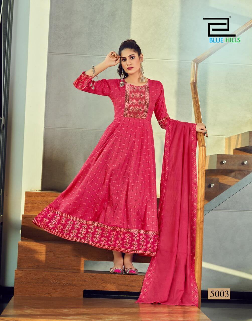 Blue Hills Manika Mage Hithe Vol 5 Gown With Dupatta Catalog In Wholesale Price. Purchase Full Catalog of Blue Hills Manika Mage Hithe Vol 5 In Wholesale Price Online