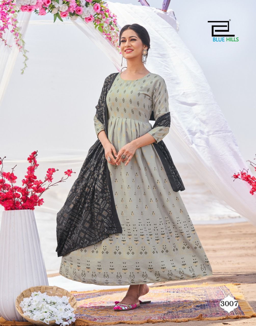 Blue Hills Walkway Dupatta Edition Vol 3 Kurt With Dupatta Catalog In Wholesale Price. Purchase Full Catalog of Blue Hills Walkway Dupatta Edition Vol 3 In Wholesale Price Online