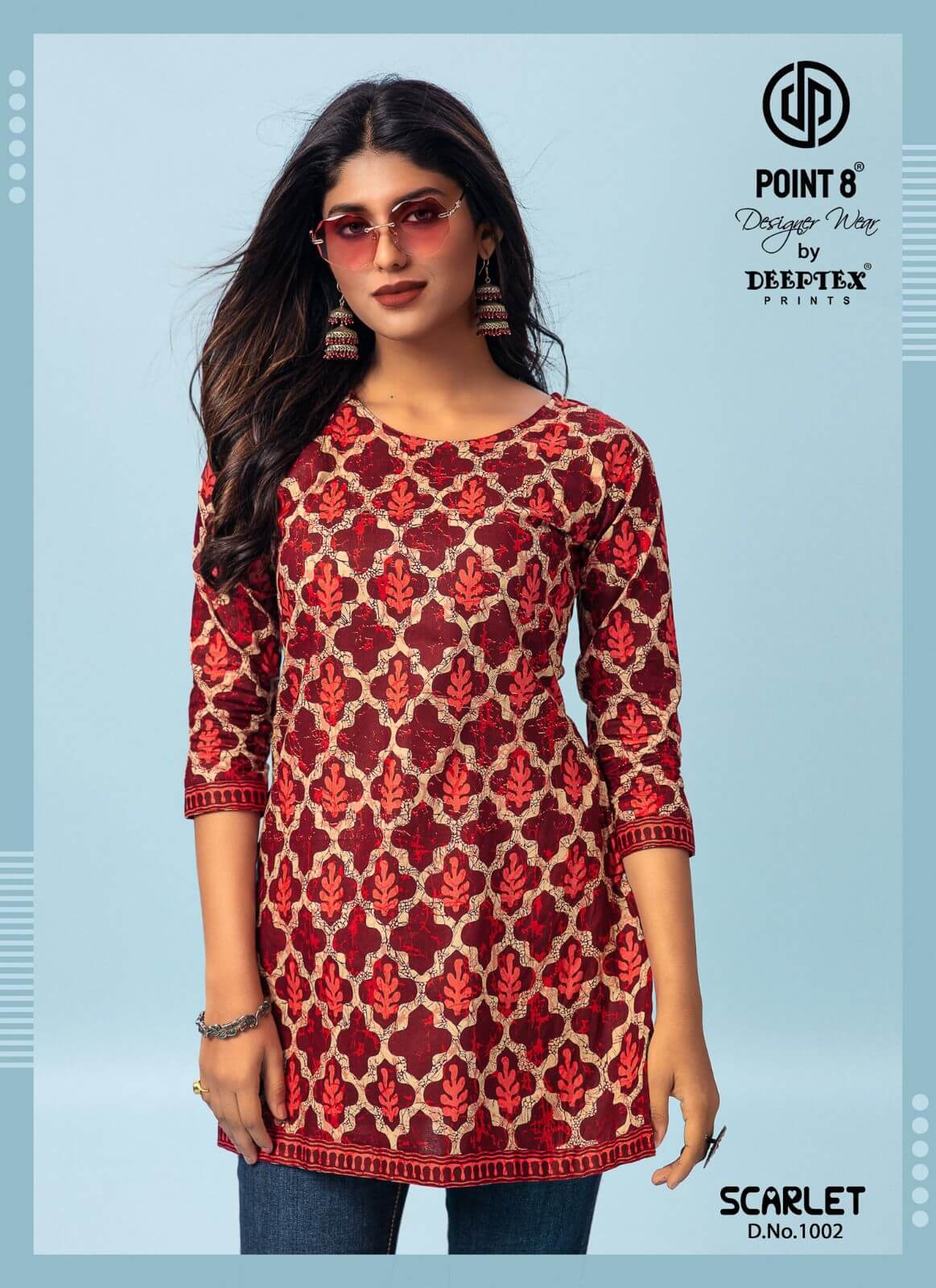 Deeptex Scarlet vol 1 Western Tops Catalog in Wholesale Price, Buy Deeptex Scarlet vol 1 Western Tops Catalog in Wholesale Price online From Aarvee Creation