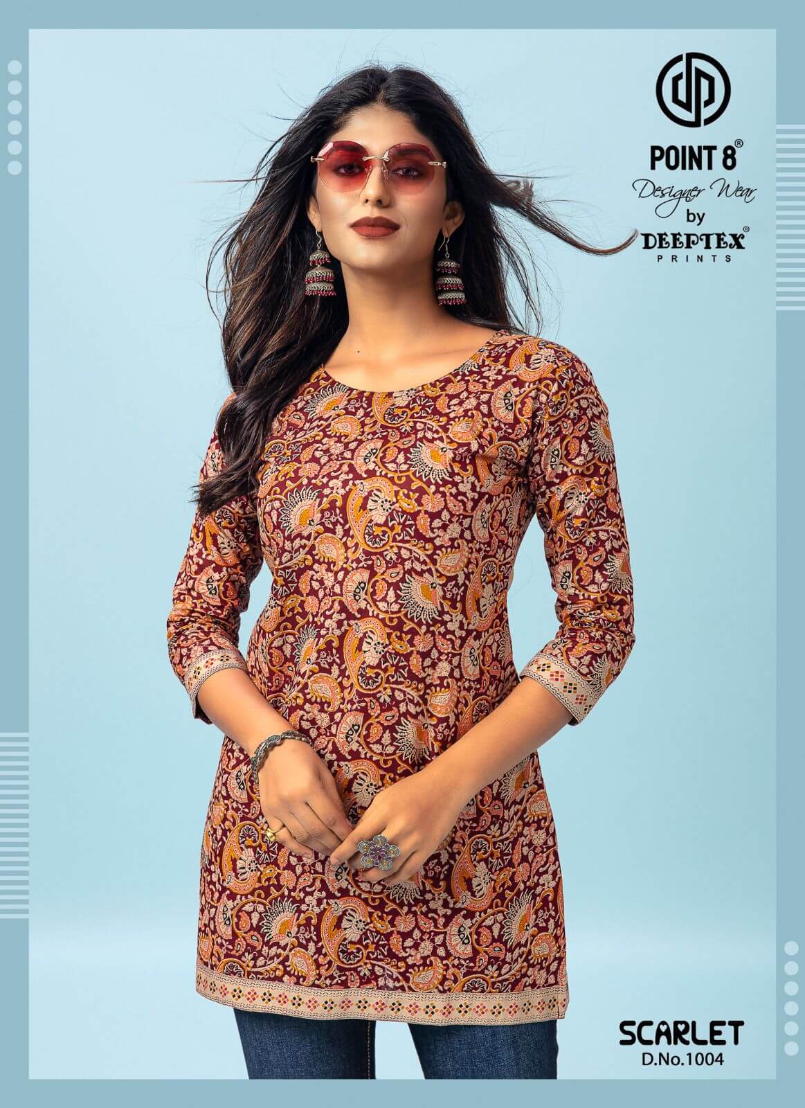 Deeptex Scarlet vol 1 Western Tops Catalog in Wholesale Price, Buy Deeptex Scarlet vol 1 Western Tops Catalog in Wholesale Price online From Aarvee Creation