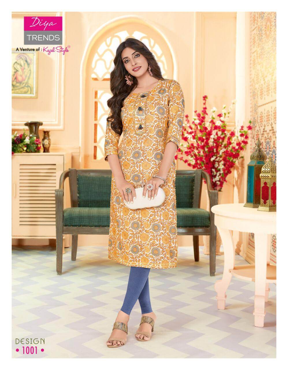 Diya Trends Garden City Vol 13 Kurtis Wholesale Catalog. Purchase Full Catalog of Kurtis In Wholesale Price Online