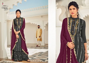 Eba Dhoop Kinarey Dress Materials wholesale catalog