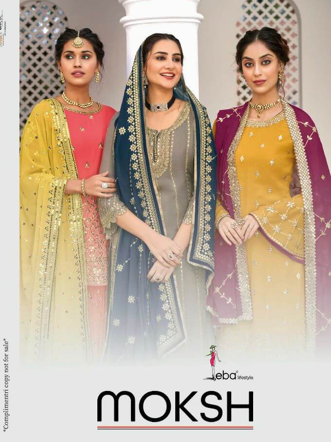 Eba Moksh Dress Material Catalog In Wholesale Price. Purchase Full Catalog of Eba Moksh In Wholesale Price Online