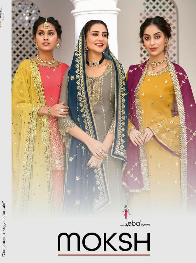 Eba Moksh Dress Material Catalog In Wholesale Price