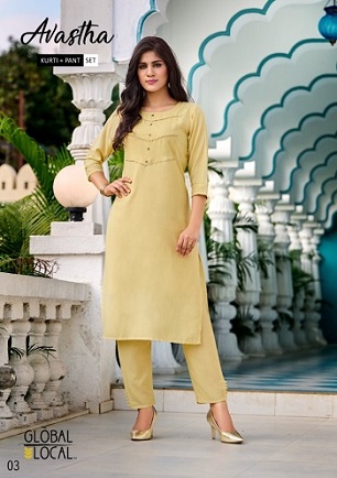 Global Local Avastha Kurtis with Bottom wholesale catalog, Buy Full catalog of Global Local Avastha Kurtis with Bottom At wholesale Price