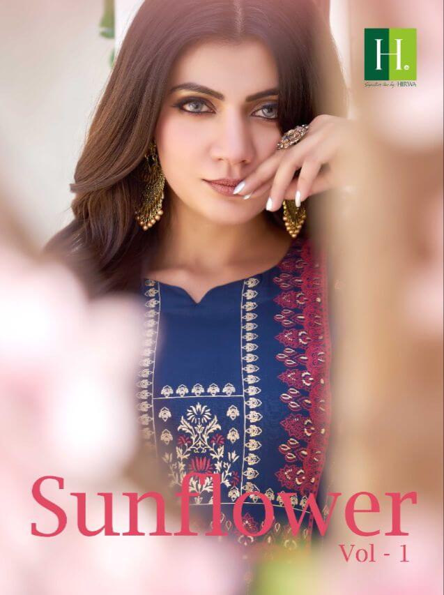 Hirwa Sunflower Vol 1 Party Wear Gown Wholesale Catalog. Purchase Full Catalog of Party Wear Gown In Wholesale Price Online