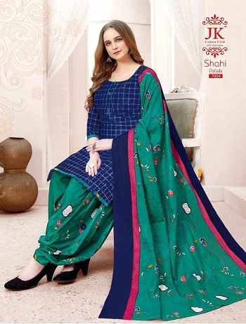 Shahi Patiala vol 7 Cotton Printed Dress Materials Wholesale Catalogue by jk Cotton Club Manufacturer, Buy Ladies Dress Materials bunch for Selling in Retail Business