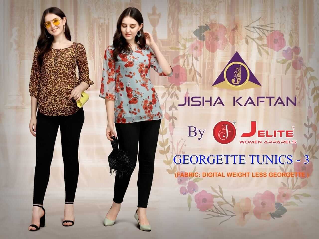 Jelite Georgette Tunics Vol 3 Western Top Catalog In Wholesale Price, Purchase Full Catalog of Jelite Georgette Tunics Vol 3 In Wholesale Price Online
