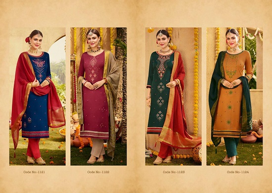 Kalarang Amrut Vol 3 Dress Material wholesale catalogue. Shop Kalarang Amrut Volume 3 dress in wholesale price online.
