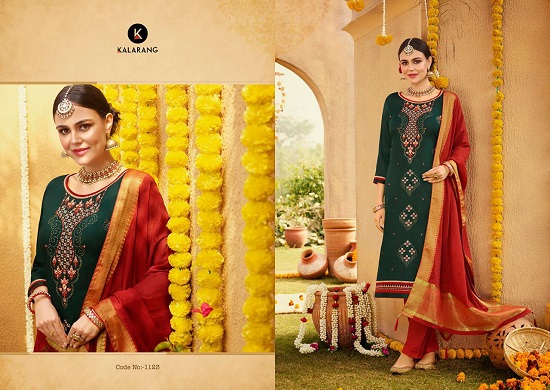 Kalarang Amrut Vol 3 Dress Material wholesale catalogue. Shop Kalarang Amrut Volume 3 dress in wholesale price online.