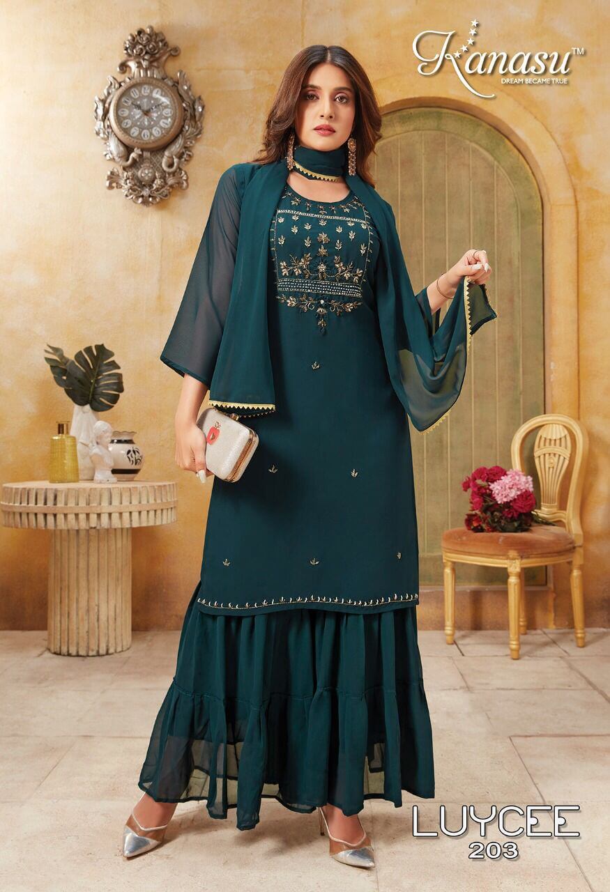 Kanasu Luycee Party Wear Dress Catalog In Wholesale Price. Purchase Full Catalog of Kanasu Luycee In Wholesale Price Online