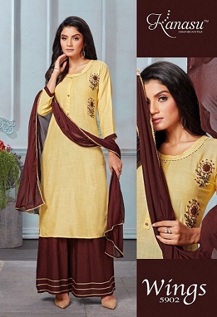 Kanasu Wings Top Sharara And Dupatta Wholesale Catalog, Buy Full Catalog of Kanasu Wings Top Sharara And Dupatta At Wholesale Price