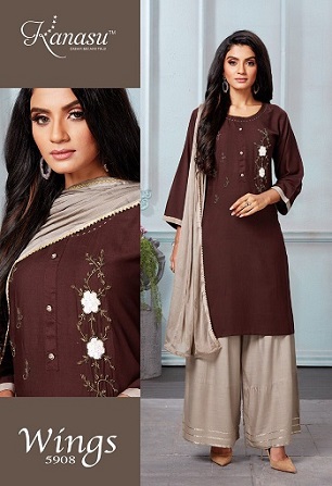 Kanasu Wings Top Sharara And Dupatta Wholesale Catalog, Buy Full Catalog of Kanasu Wings Top Sharara And Dupatta At Wholesale Price