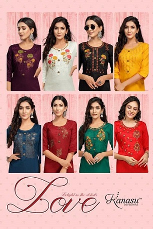 Kanasu Love Kurtis wholesale catalog, Buy Full catalog of Kanasu Love Kurtis At wholesale Price