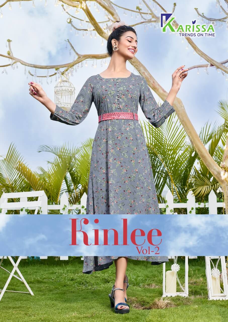 Karissa Kinlee Vol 2 A Line Kurtis Wholesale Catalog. Purchase Full Catalog of A Line Kurtis In Wholesale Price Online