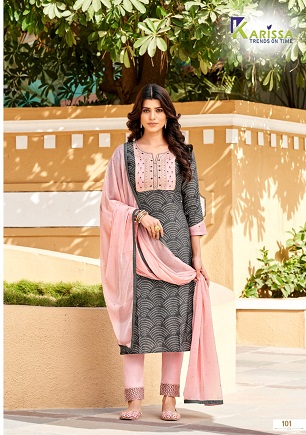 Karissa Siya 1 Kurta Pant Dupatta Wholesale Collection, Buy Full Catalog of Karissa Siya 1 Kurta Pant Dupatta At Wholesale Price