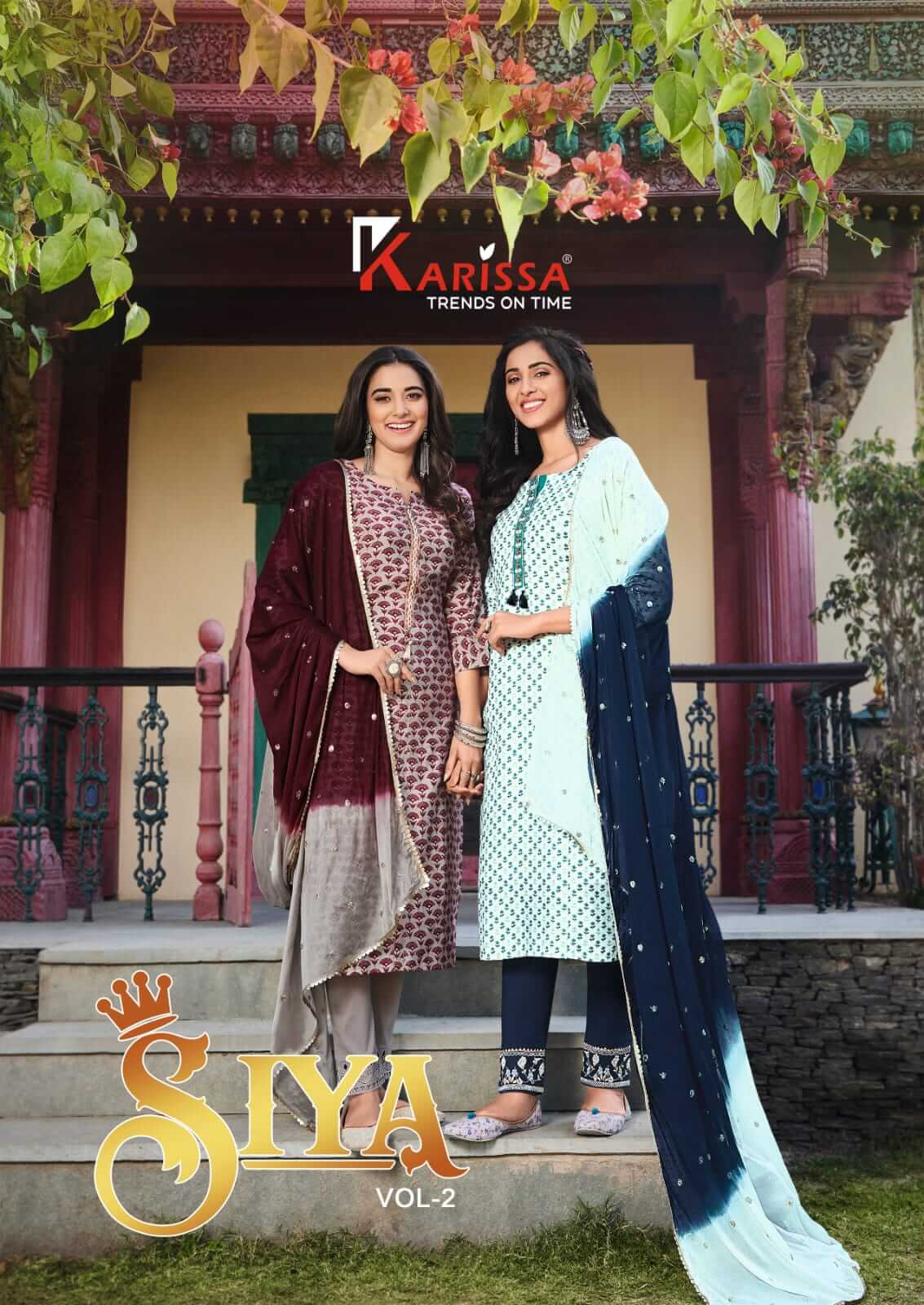 Karissa Siya 2 Silk Printed Kurti Pant Dupatta Wholesale Catalog, Buy Full catalog of Karissa Siya 2 Readymade Dress At Wholesale Price