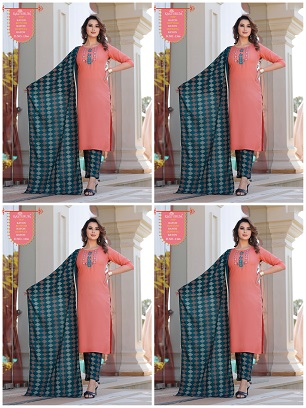Kasturum 14 Top Pant Dupatta Wholesale Combo, Buy Full Combo of Kasturum 14 Top Pant Dupatta At Wholesale Price