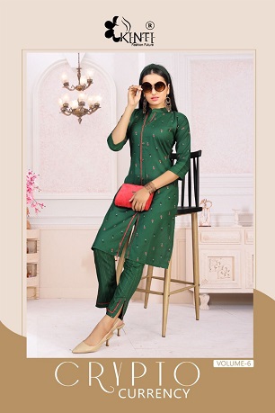 Kinti Crypto Currency 6 Kurta Pant Wholesale Collection, Buy Full Catalog of Kinti Crypto Currency 6 Kurta Pant At Wholesale Price