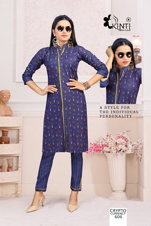 Kinti Crypto Currency 6 Kurta Pant Wholesale Collection, Buy Full Catalog of Kinti Crypto Currency 6 Kurta Pant At Wholesale Price