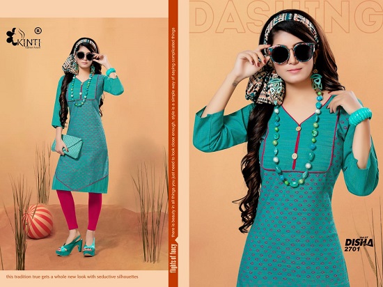 Kinti Kurtis Manufacturer Presents Disha Vol 27 Wholesale Kurtis Catalogue. Order Disha Vol 27 Low Range Kurtis Wholesale Catalogue From Leading Womens Cloth Wholesaler. Buy Low Range Kurtis at Wholesale And Bulk Rate For Business And For Reselling. Low Price Handloom Cotton Kurtis Wholesaler Online.Order Kinti Disha Handloom Cotton 40` length Kurtis In Bulk