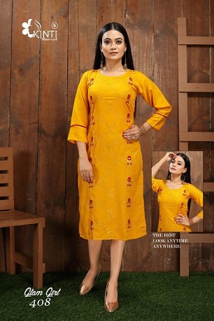 Kinti Glam Girl Vol 4 Side Open Kurtis wholesale catalog, Buy Full catalog of Kinti Glam Girl Vol 4 Side Open Kurtis At wholesale Price