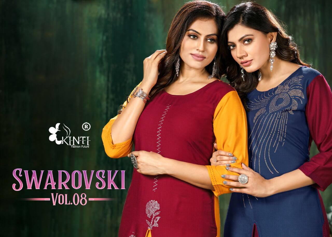 Kinti Swarovski Vol 8 Kurti Catalog In Wholesale Price. Purchase Full Catalog of Kinti Swarovski Vol 8 In Wholesale Price online