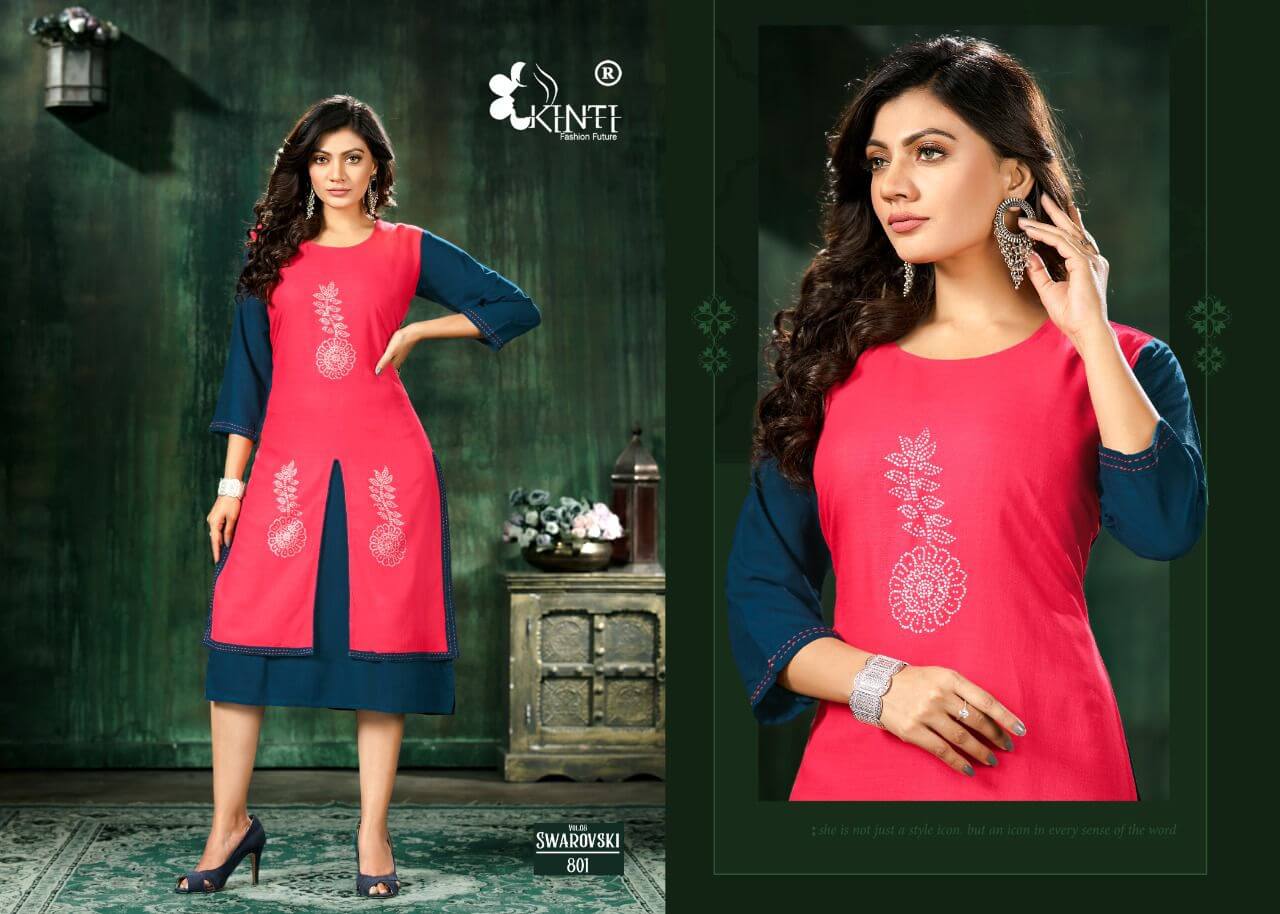 Kinti Swarovski Vol 8 Kurti Catalog In Wholesale Price. Purchase Full Catalog of Kinti Swarovski Vol 8 In Wholesale Price online